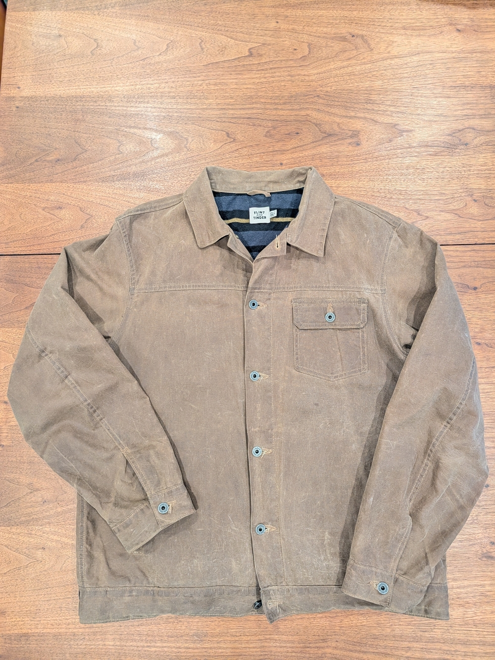 Flint and Tinder Waxed Trucker Jacket XXL Tall – Made in USA